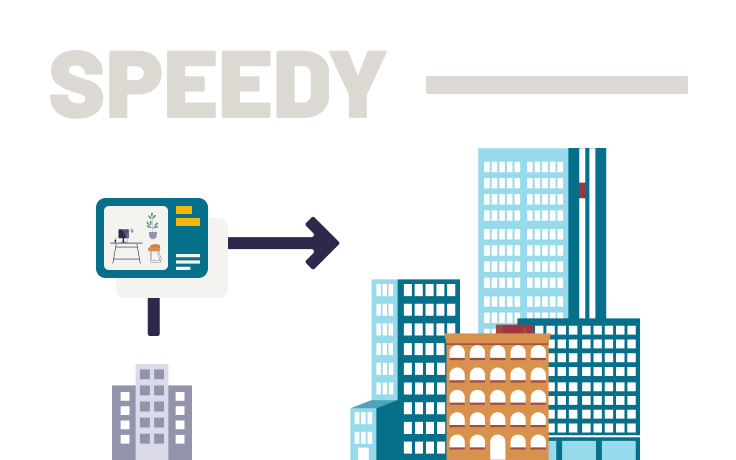 急ぎのオフィス探しでも安心！
未公開情報をいち早くお届け
　