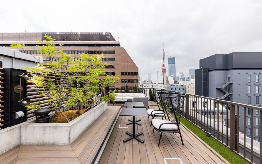 大門駅徒歩2分！港区の80坪屋上テラス付セットアップオフィスの写真9