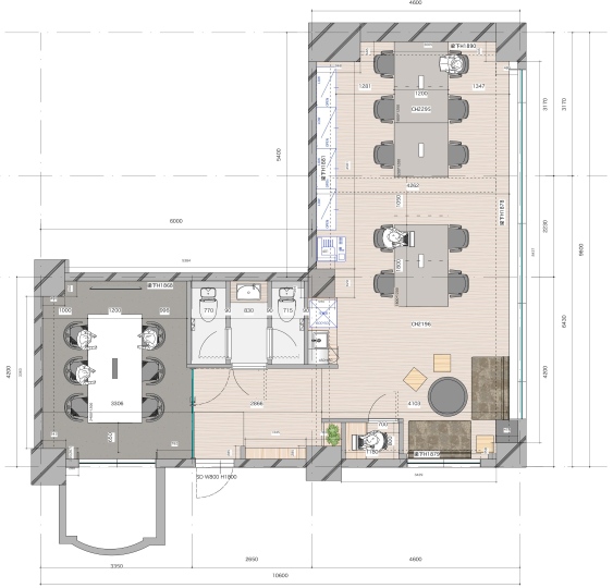 【原状回復不要】麻布十番駅徒歩1分の内装・什器付きフルセットアップオフィスの写真1