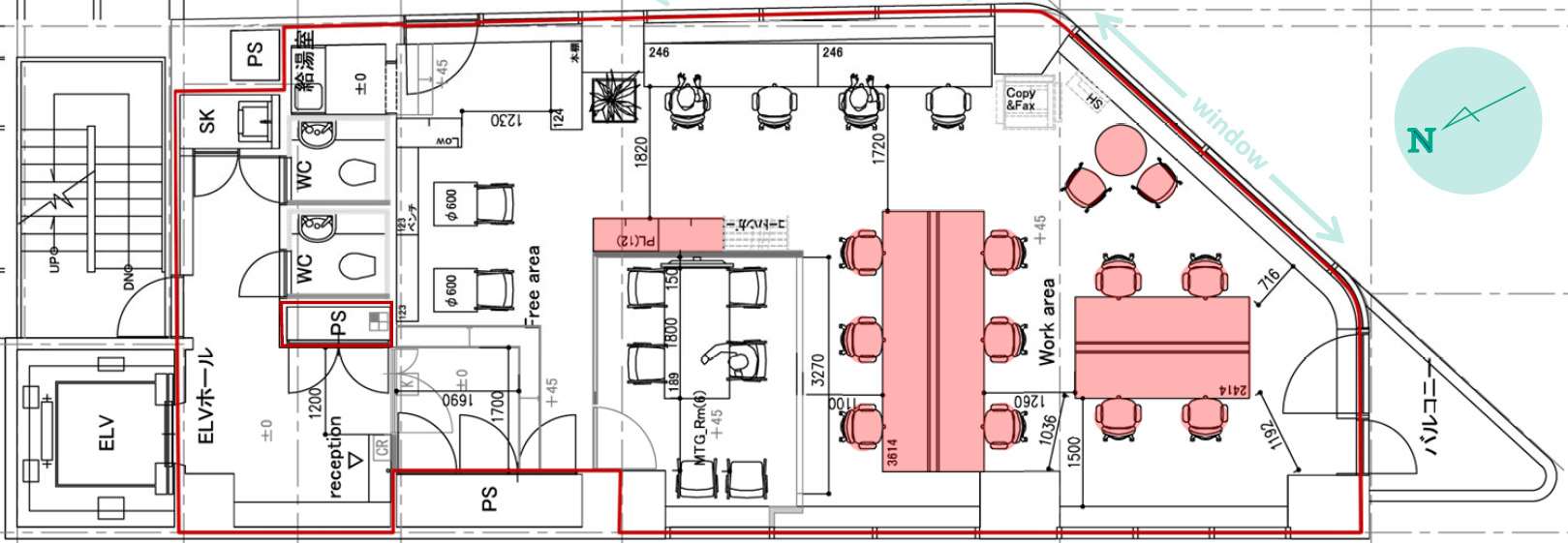 中目黒駅徒歩8分！デザイン性の高い眺望抜群の内装付きセットアップオフィスの写真1