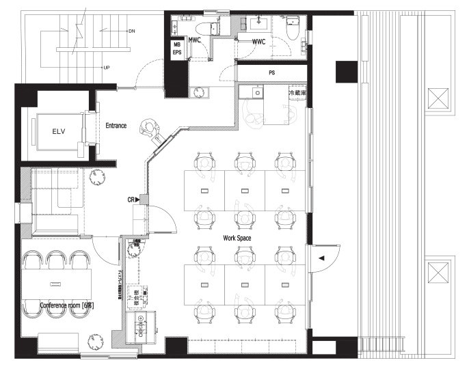 秋葉原駅徒歩3分！仲介手数料・原状回復不要のフルセットアップオフィスの写真1