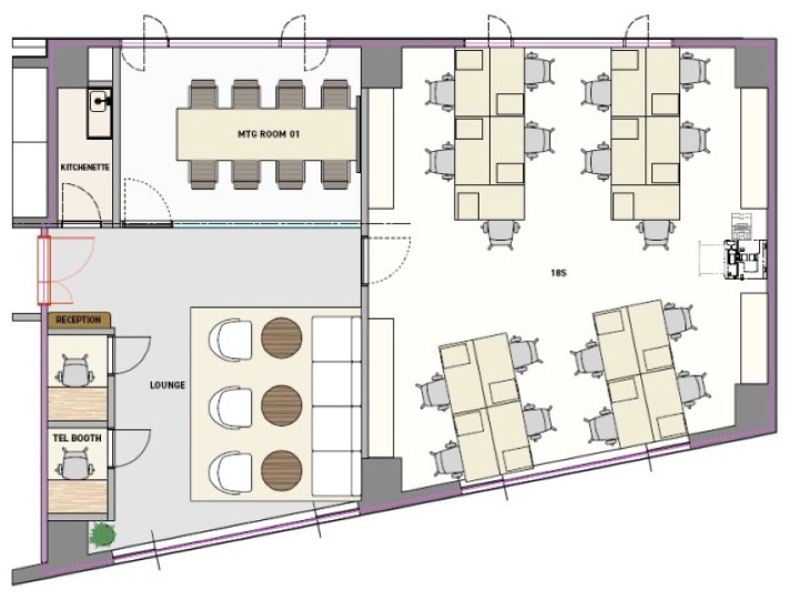 渋谷駅徒歩圏内！閑静なエリアに位置する新装フルセットアップオフィスの写真2
