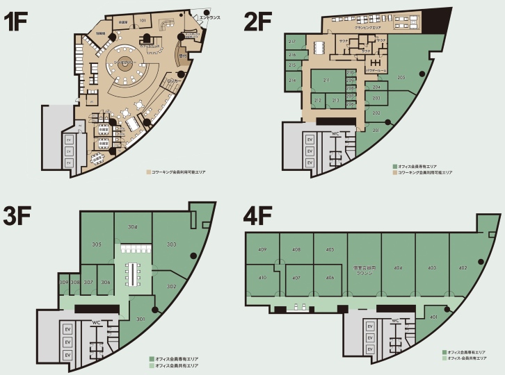 外苑前駅徒歩5分、プライベートサウナ完備の健康促進型レンタルオフィスの写真1