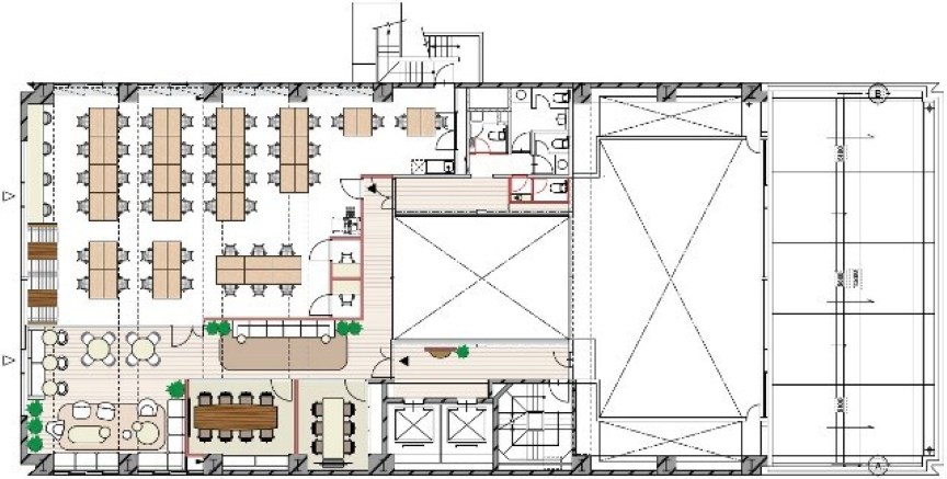 市ヶ谷駅徒歩5分！野外テラスが魅力の最新フルセットアップオフィスの写真1