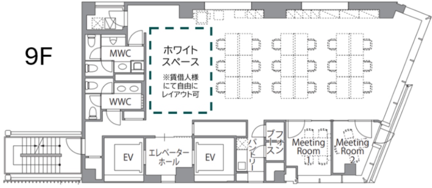 【敷金0】神田駅徒歩5分で共用部充実のWi-Fi付フルセットアップオフィスの写真1