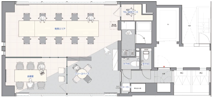 【原状回復不要】新橋駅徒歩6分、銀座の小規模フルセットアップオフィスの写真2