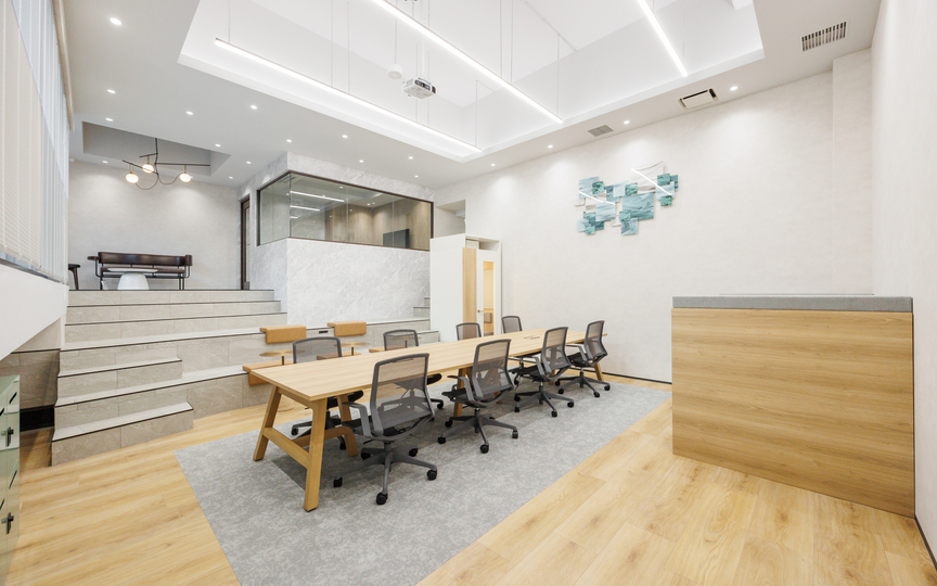 『五反田バレー』の内装家具付き小規模フルセットアップオフィス