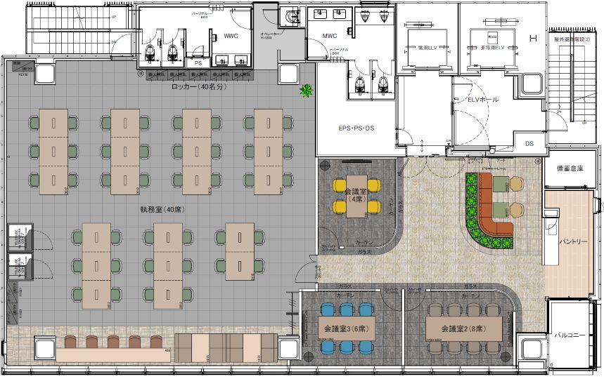 【敷金最大0・原状回復不要】池袋の1フロア専有フルセットアップオフィスの写真1