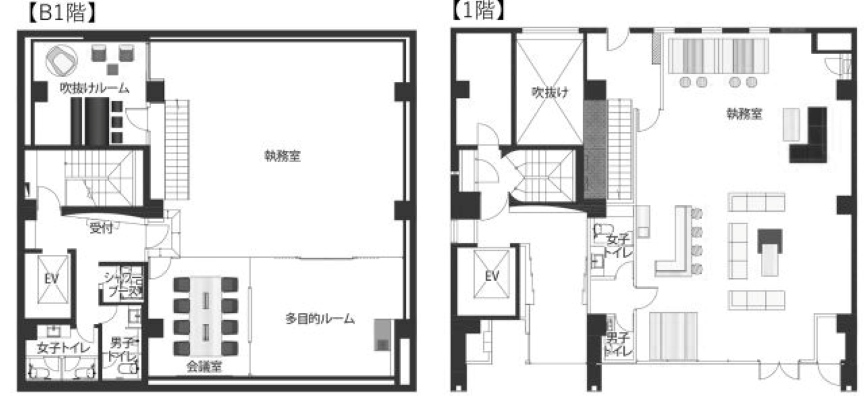 神田駅徒歩4分！B1＋1Fメゾネットタイプのセットアップオフィスの写真1