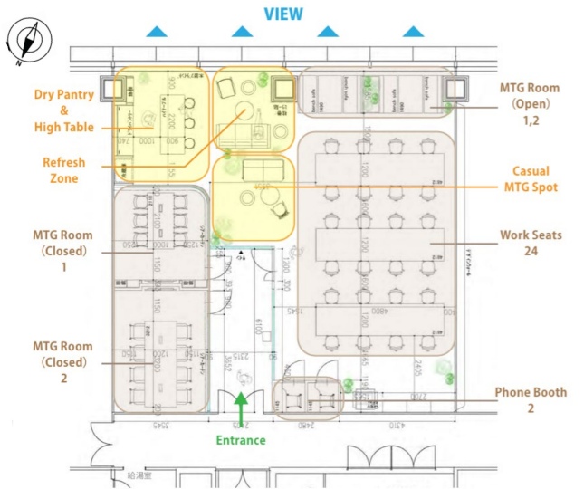 【敷金最大0】港区お台場エリア、共用施設充実のセットアップオフィスの写真1