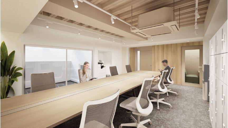 【敷金0／原状回復無】3駅が徒歩2分圏内！Wi-Fi付フルセットアップオフィスの写真n5