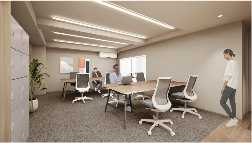 【敷金0／原状回復無】3駅が徒歩2分圏内！Wi-Fi付フルセットアップオフィスの写真n6