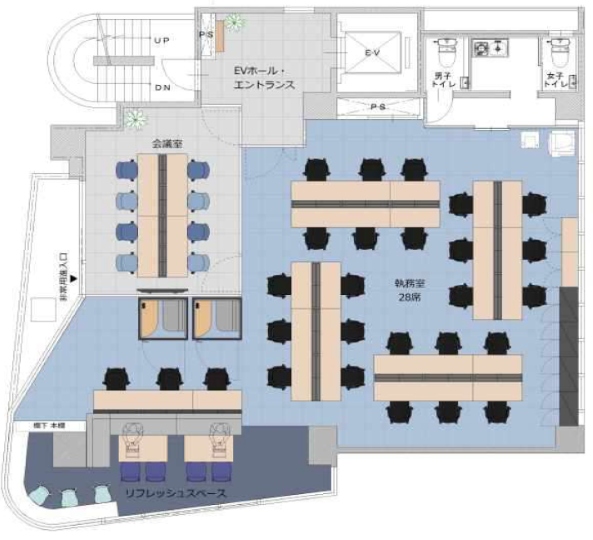 五反田駅徒歩圏内！「五反田バレー」のWi-Fi付フルセットアップオフィスの写真2