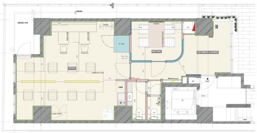 大門駅徒歩４分、初期費用大幅削減のWi-Fi付築浅フルセットアップオフィスの写真2