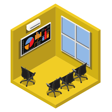 業務に合わせて使い分けできる集中スペースやテレカンブースの設置