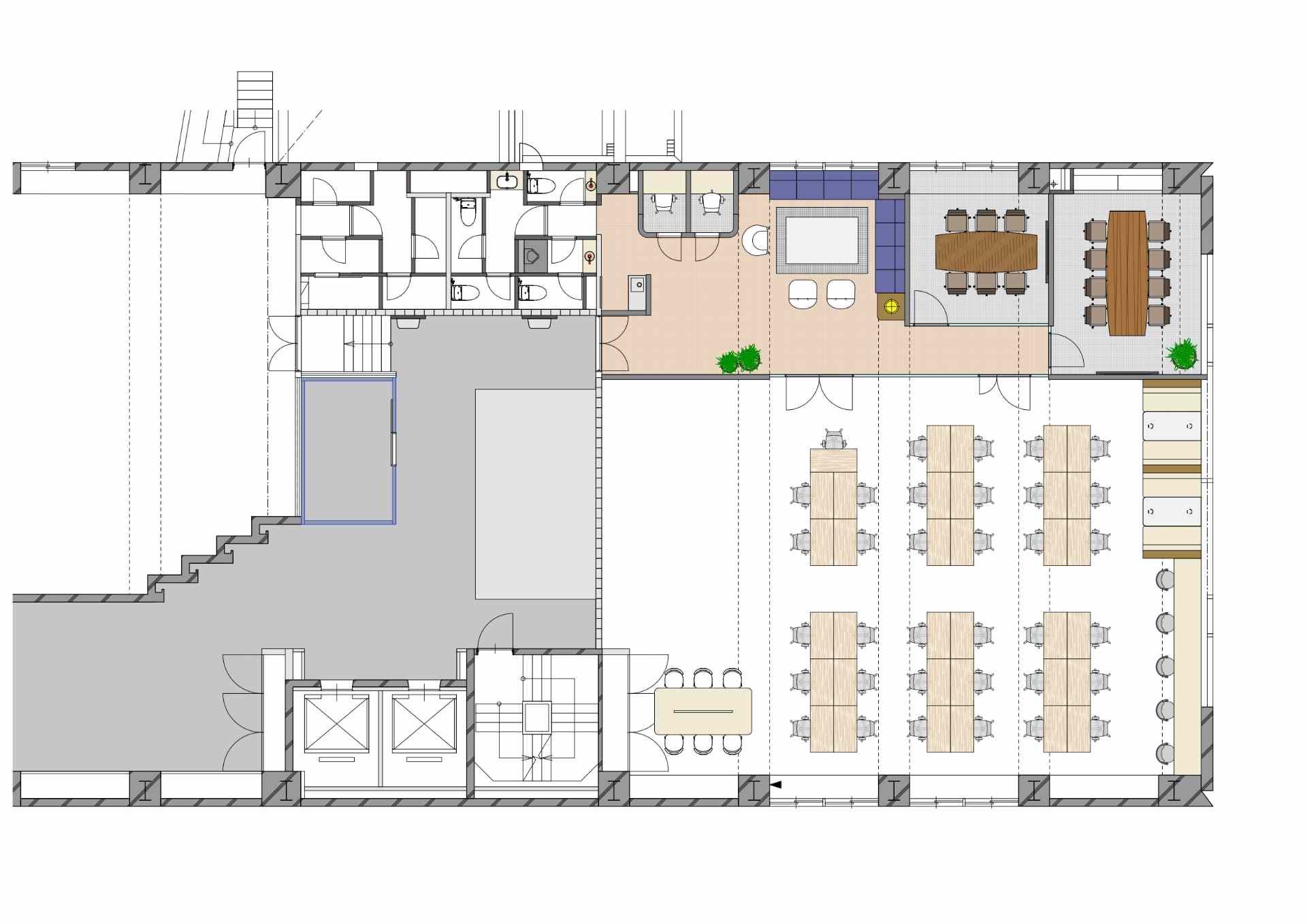 市ヶ谷駅徒歩5分、共用ルーフバルコニー付の新装フルセットアップオフィスの写真1
