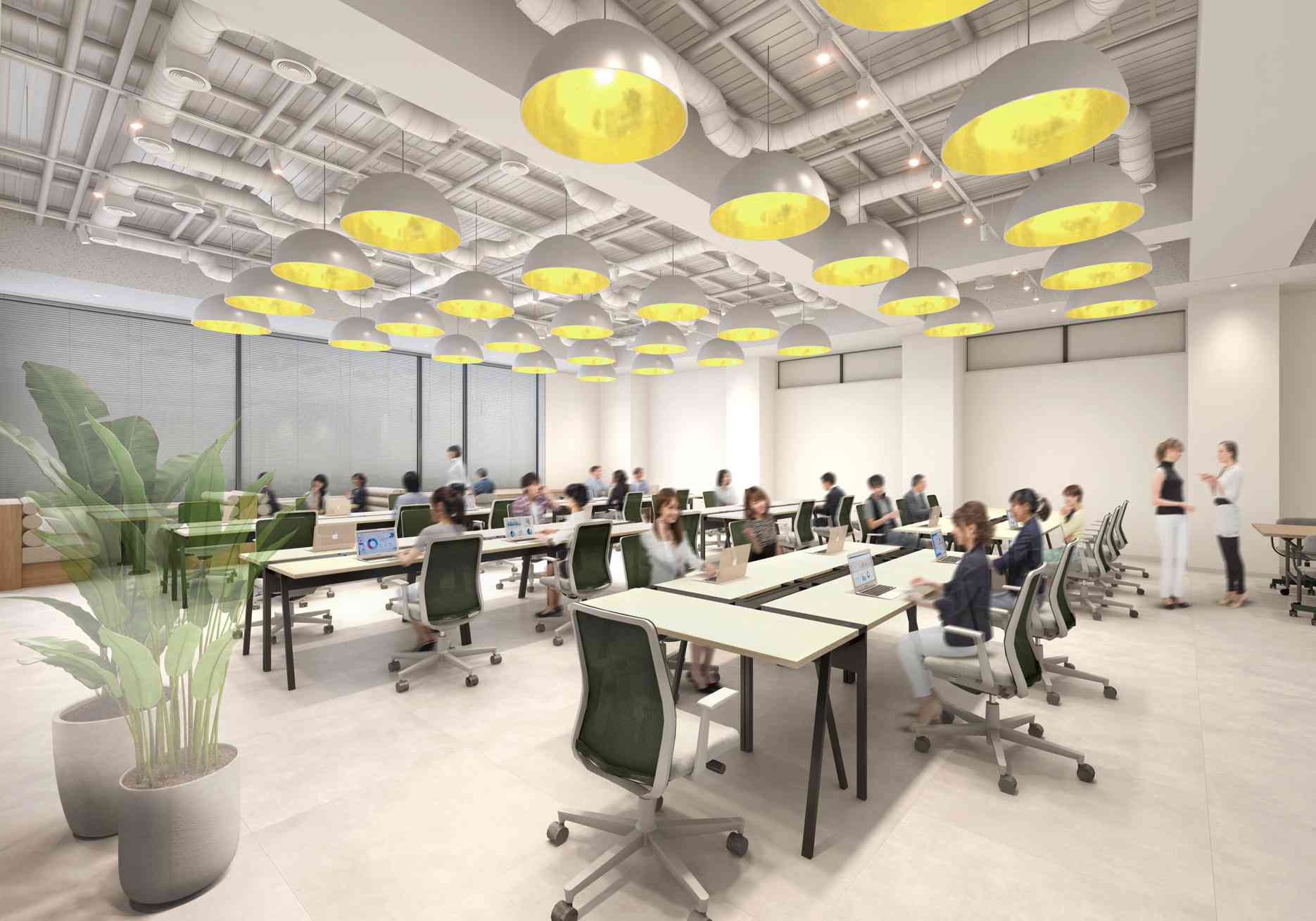 市ヶ谷駅徒歩5分、共用ルーフバルコニー付の新装フルセットアップオフィス