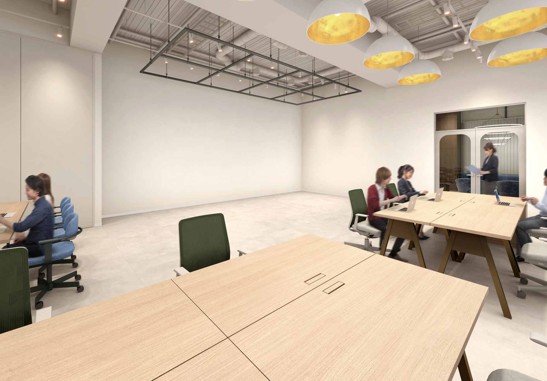 市ヶ谷駅徒歩5分、共用ルーフバルコニー付の新装フルセットアップオフィスの写真6