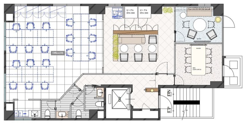 【敷金0・原状回復不要】市ヶ谷駅徒歩3分の家具付きフルセットアップオフィスの写真1