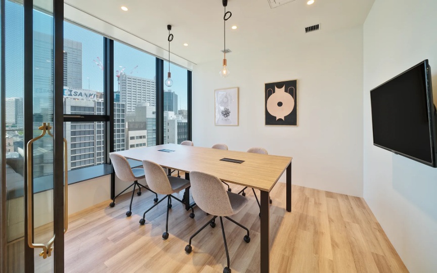 【敷金最大0】浜松町駅徒歩5分、眺望抜群の築浅フルセットアップオフィスの写真4