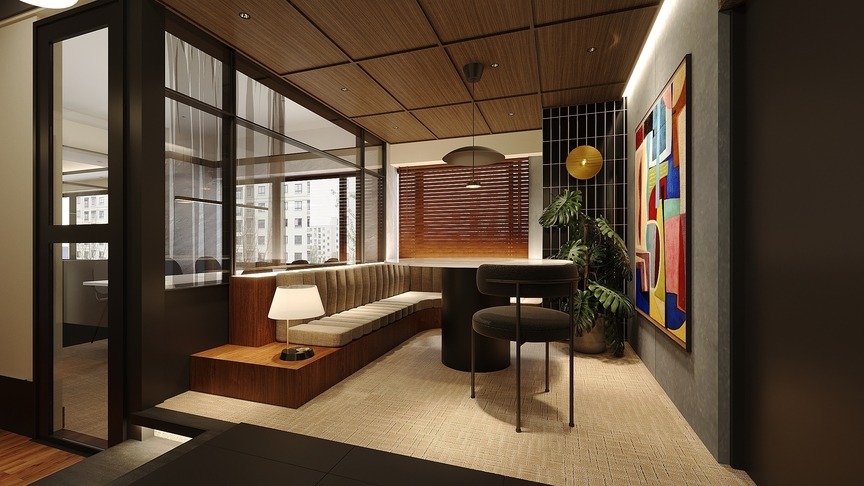 【移転コスト削減】西新宿エリア、デザイン性の高いWi-Fi付きフルセットアップオフィスの写真3