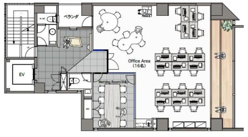 秋葉原駅徒歩9分、コミュニケーションを円滑にする内装付きセットアップオフィスの写真1