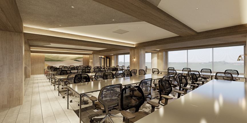 【仲介手数料不要】飯田橋駅徒歩7分、ホテルライクなラウンジ付きセットアップオフィス