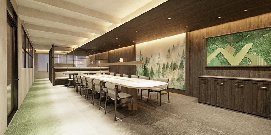 【仲介手数料不要】飯田橋駅徒歩7分、和モダンな内装で機能性抜群のセットアップオフィスの写真4