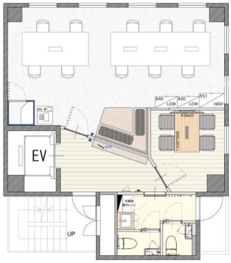 【敷金0・原状回復不要】新橋駅徒歩5分の家具・Wi-Fi付きフルセットアップオフィスの写真1