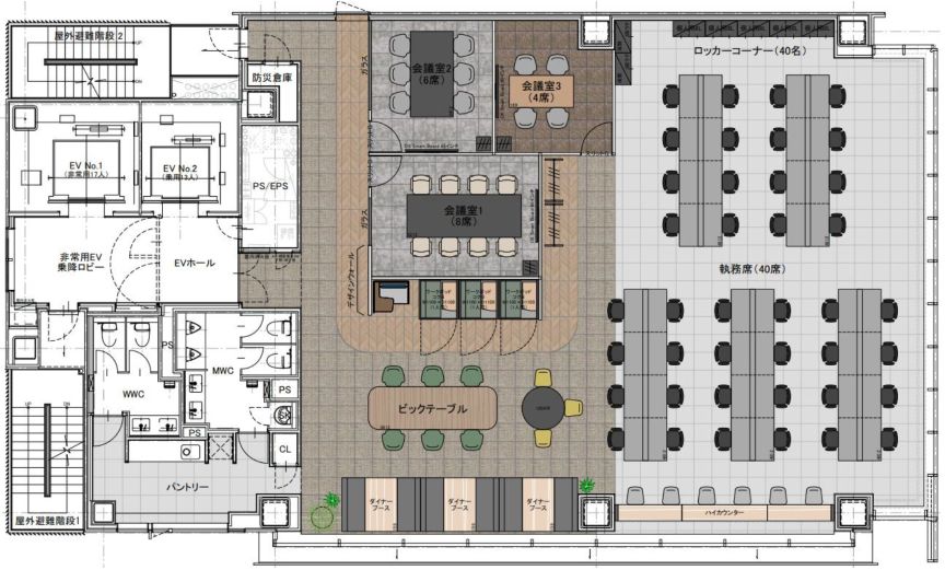 【敷金最大0】浜松町駅3分、内装・家具付き、セキュリティも充実のフルセットアップオフィスの写真1