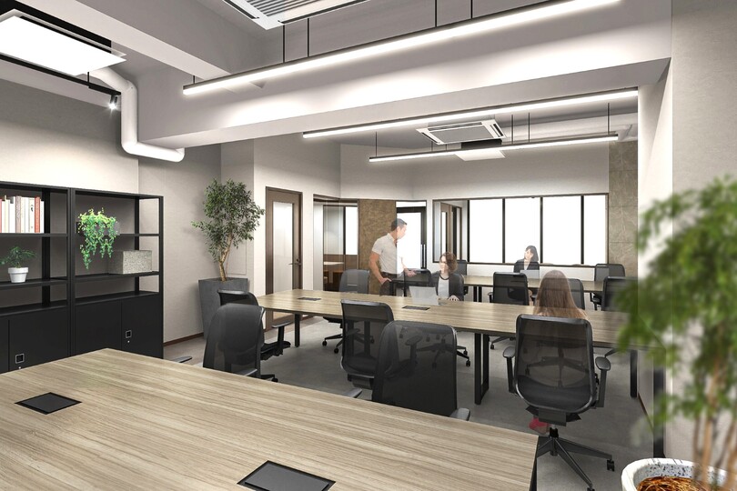 【敷金0・原状回復不要】秋葉原エリア、内装の新しいWi-Fi付きフルセットアップオフィス