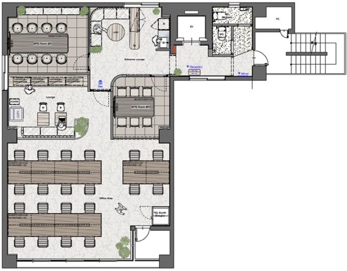 【敷金・原状回復不要】大手町駅5分、Wi-Fi完備で即日業務を開始できるフルセットアップオフィスの写真1