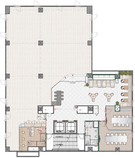 三田駅徒歩5分！最大70席、洗練された内装が魅力の大規模向けセットアップオフィスの写真3