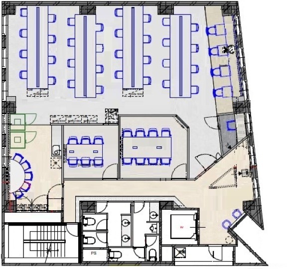 【仲介手数料不要】三田駅徒歩2分！2025年10月内装工事完了の新装フルセットアップオフィスの写真2