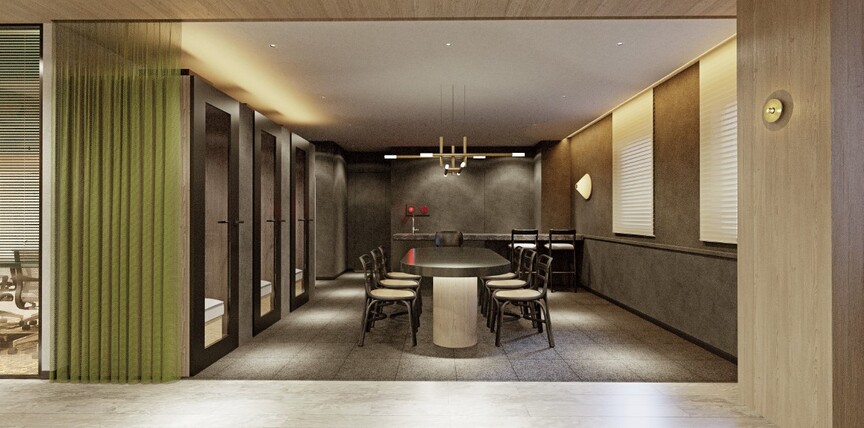 【仲介手数料不要】三田駅徒歩2分、会議スペース充実の新装フルセットアップオフィスの写真1