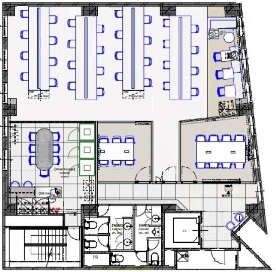 【仲介手数料不要】三田駅徒歩2分、会議スペース充実の新装フルセットアップオフィスの写真2