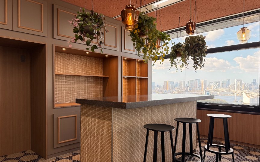 【敷金最大0】お台場エリア、抜群の眺望と充実の共用スペースが魅力の高層階セットアップオフィスの写真5