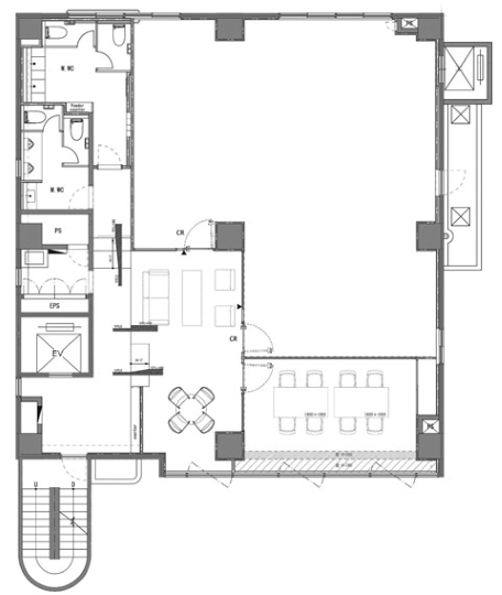 【敷金最大0】恵比寿駅徒歩7分、渋谷駅・代官山駅も徒歩圏内のシンプルモダンなセットアップオフィスの写真2