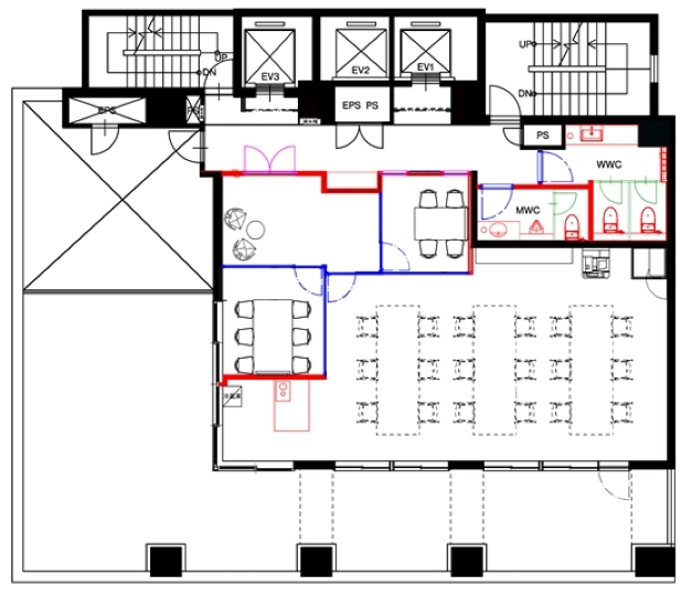 【仲介手数料0】新宿御苑前駅4分！25年9月リニューアルのフルセットアップオフィスの写真11