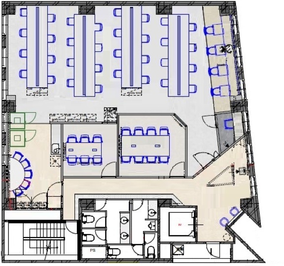 【仲介手数料不要】三田駅徒歩2分！2025年10月内装工事完了の新装フルセットアップオフィスの写真11