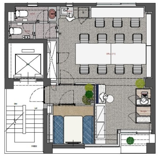 【敷金・原状回復不要】渋谷エリア、家具・Wi-Fiまで完備のコンパクトなフルセットアップオフィスの写真1