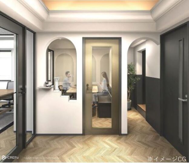 【敷金・原状回復不要】浜松町駅徒歩4分！高級感漂う内装が魅力の小規模フルセットアップオフィス野写真1