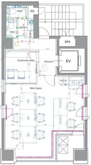 【敷金・原状回復不要】浜松町駅徒歩4分！高級感漂う内装が魅力の小規模フルセットアップオフィス野写真2