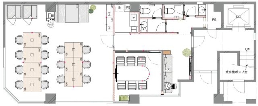 【敷金0・原状回復不要】八丁堀駅徒歩4分、1階区画で大きな窓面が魅力のフルセットアップオフィスの写真2