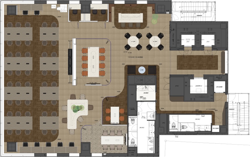 御成門徒歩4分、東京タワーを望むルーフトップ付き築浅セットアップオフィスの写真11