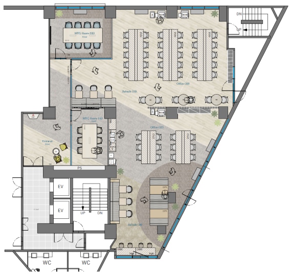 【敷金最大0・原状回復不要】五反田駅徒歩3分！家具付き会議室2室完備のセットアップオフィスの写真2