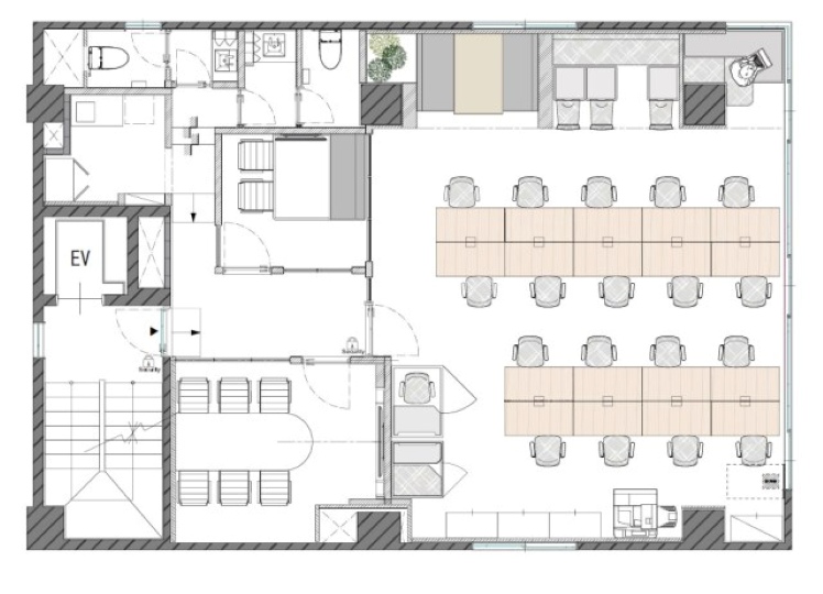 【敷金0・原状回復無】市ヶ谷駅徒歩1分のWi-Fi付新装フルセットアップオフィスの写真8