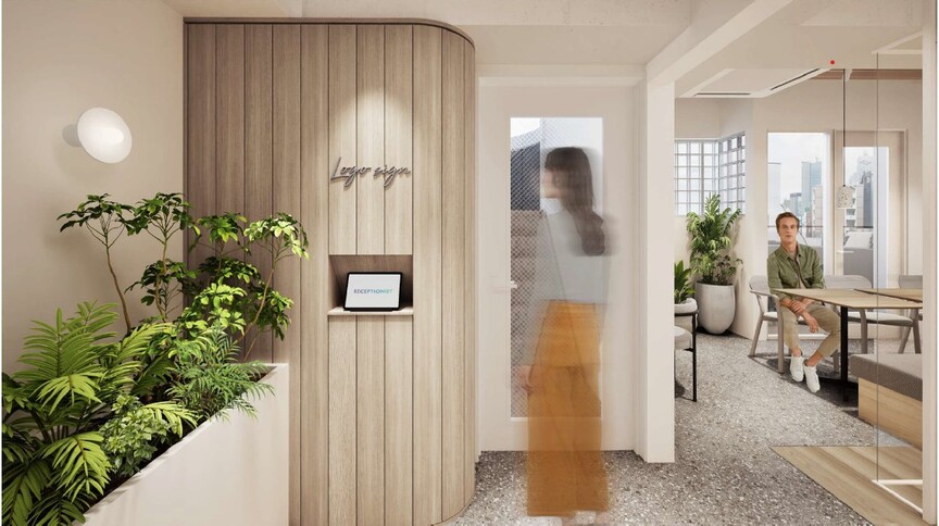 【敷金0・原状回復不要】淡路町駅徒歩2分、モダンな内装のWi-Fi付きフルセットアップオフィスの写真1