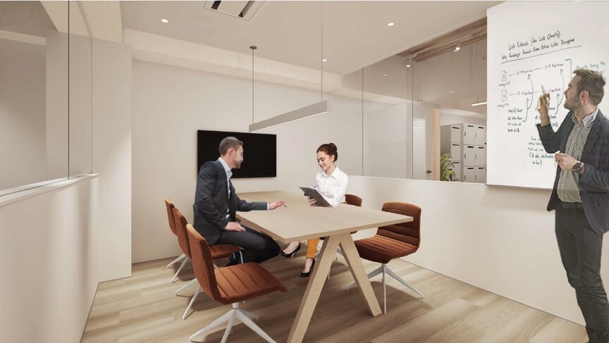 【敷金0・原状回復不要】淡路町駅徒歩2分、モダンな内装のWi-Fi付きフルセットアップオフィスの写真4