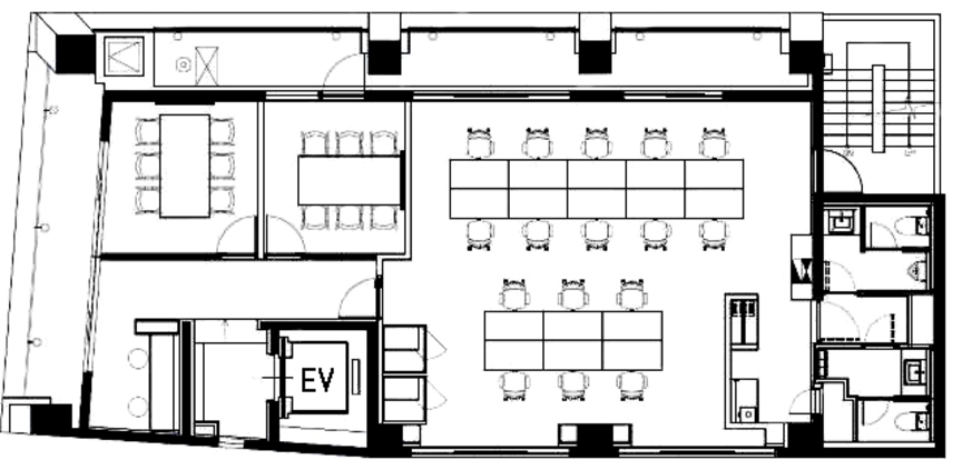 【26年3月リニューアル】小伝馬町駅3分！モダンな内装・家具付きの新装フルセットアップオフィスの写真2